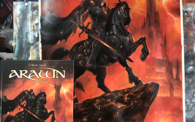Arawn, la couv en vraie peinture…
